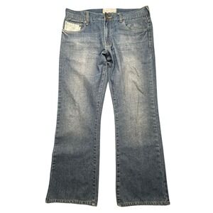 Roebuck & Co Jeans Mens 34x30 Blue Medium Wash Bootcut Premium Denim Pants